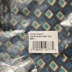 Band Of The Free New Diamond Print Ruffle Mini Skirt Colette Black Teal Sz Large Photo 12