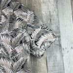 Tapestry Size Small Leaf Tropical Print Button Front Short Sleeve Shirt … Tan Photo 2