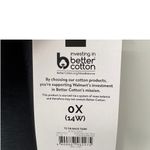 Terra & Sky  tank top 14W V neck tie back ombre cotton black soot gray 0X NEW Photo 6