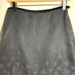 The Limited  VTG Black Sheer Overlay Skirt Paisley Floral Pattern 6 whimsygoth Photo 2