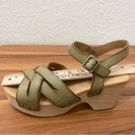 Kork-Ease  Wilde Green “Wausau” Wood-Wrapped Wedge Platform Ankle Strap Sandals 7 Photo 8