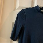 American Eagle AEO Navy Blue Soft & Sexy Crew Neck Shoet Sleeve Tee S Photo 3