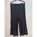 Ralph Lauren  Black Wide Leg Pull on Pants Trim Detail Women's Size XL Photo 1