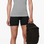 Lululemon  Women’s Cool Racerback II Hype‎ Stripe Black White Size 8 Photo 0