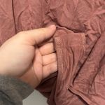 Buckle  Bodysuit Rose Mauve V Neck Crisscross Straps Bamboo Blend Women L Photo 1