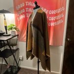 None Reversible Colorblock Pashmina with Earth Tones Photo 6