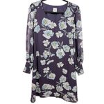 CAbi NWT Floral Ellery Long Sleeve Shift Dress Royal Flower Size Small Feminine Photo 4
