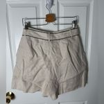 STAUD  Eris Linen Belted Shorts 10 Photo 3