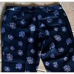 Club Monaco Womens Medallion Navy Kelly Pants silk wool blend. Sz 6 0012251 Photo 7