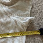 Old Navy Jacquard Mini Swing Dress Beige Geo Pattern Photo 7