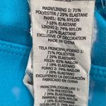 Lorna Jane  High Waisted Cropped Ankle Blue Leggings Mesh Panel Photo 6