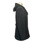 Liz Claiborne 100% Wool Coat Jacket 8 Black Winter Wear Double Breasted Peacoat Photo 2
