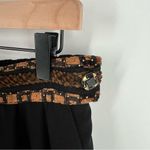 Nancy Bolen City Girl Vintage Velvet Waist Trim Pleated Front‎ Trousers Black Size 12 Photo 5