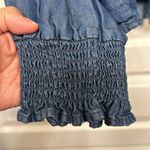 Anthropologie  Calligraphie Popover Tunic Blouse Denim Like Tencel XL GUC #1718 Photo 2