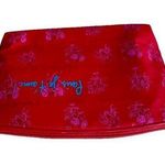 New LANCOME Paris je t'aime! RED Travel Cosmetic Makeup Bag Case Toiletry Vacay Photo 0