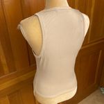 New, Lavishly Paris Women’s Jeweled Halter Tank Top. Size Medium Tan Photo 4