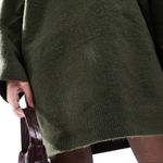 ASOS Crew Neck Green Sweater Dress Photo 2