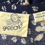 Sasson Dress Womens Large Blue White Ditzy Floral Flower Shift Retro 90s Vintage Photo 6