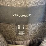 VERO MODA Gray Wool Blend Bomber Jacket M Minimalist Streetwear Scandinavian Photo 3