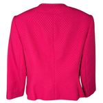 Tahari Arthur S. Levine Textured Cropped Blazer Lined Hot Pink 6 Photo 1