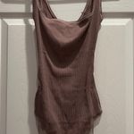 SKIMS COTTON RIB BODYSUIT UMBER XS Photo 1