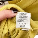 Mate the Label Organic Cotton French Terry Pocket Crop Sweatshirt Yellow S Photo 7