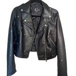 Celsius Premium Faux Leather Studded Moto Jacket Photo 0
