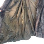 Dark Mahogany Brown Genuine Mink Long Fur Coat Elegant Winter Outerwear Size M/L Size M Photo 3