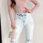 Nana Macs  Boutique Western Rhinestone Mesh Bodysuit Photo 1