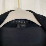 Theory Wool Silk Open Front Cardigan Black Size 10 Elegant Chic Capsule Basic Photo 3