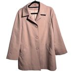 VTG 60s 70s Samuel Martin Rain Coat Womens 10 Blush Pink Button Front Mod EUC Photo 0
