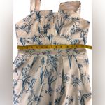 SheIn  Strapless Blue Floral Dress Photo 9