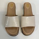 Jane And The Shoe Hannah Platforms Sandal Slip Ons Slippers Ivory Size 10 White Photo 1