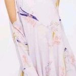 Free People Lavender Lilac Purple Floral Clear Skies Tunic Mini Dress Size Small Photo 0