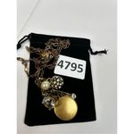 J.Crew golden long chain necklace with charm pendants Gold Photo 6
