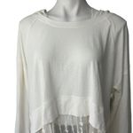 Monoreno Long Sleeve Hooded Top with Lace Trim, Sz M Photo 5