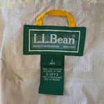 L.L. BEAN Mid Length Hooded Rain Jacket Yellow Size L Photo 14