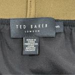 Ted Baker NWT  Nattiee Midi Skirt Size 10-12 Gold Metallic Pleated Photo 7