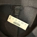 J.Crew NWT  Peplum Top Asymmetrical Charcoal Black Size Small Photo 2