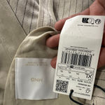 Mango MNG Selection Linen Mix Stripe Co-ord Blazer and Striped Straight Leg Pants Set Photo 4