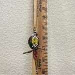 Betsey Johnson Gold-tone Enameled Bejeweled Rhinestones Parrot 30” Necklace Photo 9