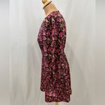 VERO MODA  Elly Floral V-Neck Long‎ Sleeve Mini Dress Tagged Large Fits Small Photo 3