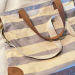 Merona Blue And White Shoulder Bag Photo 2