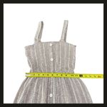 Caution to the Wind Striped Button Front Tiered Midi Sundress Women’s Small EUC Photo 8