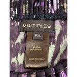 Multiples  Women Top PXL 3/4 Sleeve Pullover Boho Tropical Vacation Resort Y2K Photo 6