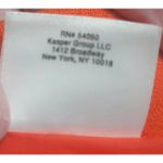 Kasper Orange Pencil Skirt Women's Size 8P Knee Length Business Casual Photo 6