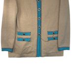 St. John Collection Vintage Beige Knit Cardigan Luxury Old Money Classic Size 10 Photo 4