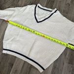 Princess Polly Varsity v neck contrast piping sweater Photo 1