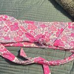 Beach Bunny NWOT  Tula Pink and Purple Floral Bandeau Top Medium Beach Resort Photo 0