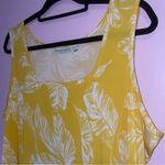 Susan Graver QVC Liquid Knit Yellow Floral Sleeveless Dress Photo 1
